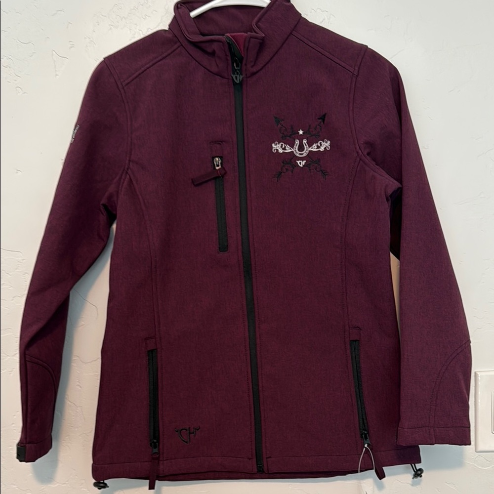 Women's Maroon Softshell Jacket